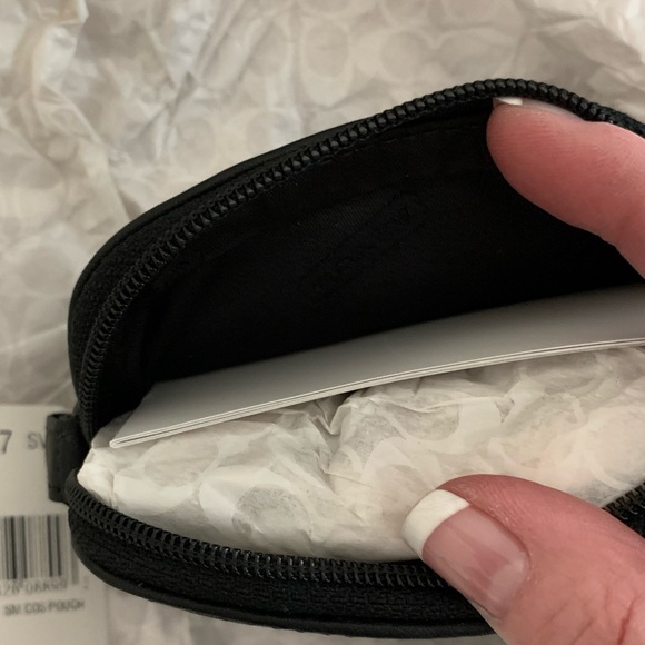 RARE MINT NIB “Vintage” Coach Small Leather Cosmetic pouch Glove tanned Leather - Picture 4 of 4